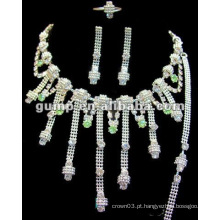 Rhinestones casamento nupcial conjunto de jóias (GWJ12-085)